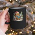 Gingerbread Reading Book Lovers Christmas Bookworm Librarian Graphic Print Coffee Mug