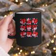 Heart Reading Books Valentine Teacher Boys Girls Book Lover Graphic Print Coffee Mug