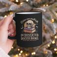 Introverted But Willing To Discuss Books Cozy Aesthetic Graphic Print Coffee Mug