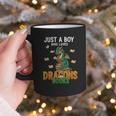 Just a Boy Who Loves Dragons And Books Reading Dragon Graphic Print Coffee Mug