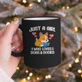 Just A Girl Who Loves Dogs And Books Reading Dog Puppy Lover Graphic Print Coffee Mug Just A Girl Who Loves Dogs And Books Reading Dog Puppy Lover Graphic Print Coffee Mug