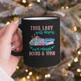 THIS LADY Will Never Own Enough BOOKS & YARN Graphic Print Coffee Mug