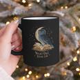 Night Owl Book Club Crescent Moon Late Night Reading Graphic Print Coffee Mug Night Owl Book Club Crescent Moon Late Night Reading Graphic Print Coffee Mug