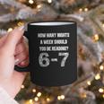 How Many Nights A Week Reading 6-7 67 Teacher Student Books Graphic Print Coffee Mug
