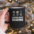 Nothing Beats Reading Librarian Book Bookworm Graphic Print Coffee Mug