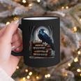 Raven On A Stack Of Books Wisdom Of Odin Graphic Print Coffee Mug