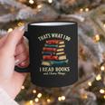 I Read Books Bookworm Halloween Graphic Print Coffee Mug