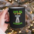Take Me To Your Readers Alien Book Reading Bookaholic Graphic Print Coffee Mug