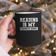 Reading Is My Favorite Sport Book Lover Reader Graphic Print Coffee Mug