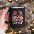 Retro Read Your Heart Out Valentine's Day Teacher Book Lover Graphic Print Coffee Mug Retro Read Your Heart Out Valentine's Day Teacher Book Lover Graphic Print Coffee Mug