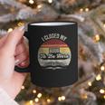 Retro Vintage I Closed My Book To Be Here Reading Teacher Graphic Print Coffee Mug