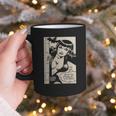 Vintage Vampire Bat Vampire Pin Up Girl Horror Comic Book Graphic Print Coffee Mug