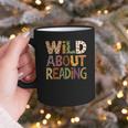 Wild About Reading Book Animal Children's Book Lover Teacher Graphic Print Coffee Mug Wild About Reading Book Animal Children's Book Lover Teacher Graphic Print Coffee Mug
