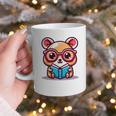 Adorable Book Lover Quokka With Reading Glasses Cute Graphic Print Coffee Mug Adorable Book Lover Quokka With Reading Glasses Cute Graphic Print Coffee Mug