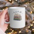 Barely Tolerable Book Lover Floral Quote Pride And Prejudice Graphic Print Coffee Mug