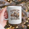 Bookish Retro Western Cowgirl Texas Book Lover Novel Reader Graphic Print Coffee Mug