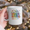 Equal Rights Book Flower Equality Peace Love Kindness Book Graphic Print Coffee Mug