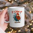 F-Caw-F Rooster F Awk F Chicken Coffee Romance Books Lover Graphic Print Coffee Mug