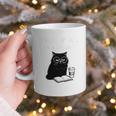 First Of All I’m A Delight Cute Cat Books Coffee Humor Graphic Print Coffee Mug
