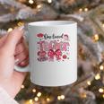 HUGvyn One Loved Teacher Valentine Book Heart Reading Bow Graphic Print Coffee Mug
