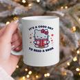 It's a Good Day To Read a Book Cute Cat Book Day Girls Boys Graphic Print Coffee Mug It's a Good Day To Read a Book Cute Cat Book Day Girls Boys Graphic Print Coffee Mug