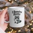 I Require Books Raccoon Reading For Book Lovers Graphic Print Coffee Mug