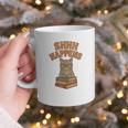 SHHH Happens Librarian Cat Books Library Graphic Print Coffee Mug