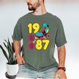 1987 Retro Raised In The 80s Old School Nostalgia Vibes Men's Comfort Colors T-Shirt Moss