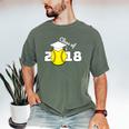 2018 Softball Senior Graduation Shirt For Girls Grad Men's Comfort Colors T-Shirt Moss