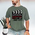 8th Grade Graduation 2026 Graduate Clapperboard Men's Comfort Colors T-Shirt Moss