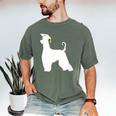 Afghan Hound Graduation Dog Graduate Men Women Kids Men's Comfort Colors T-Shirt Moss