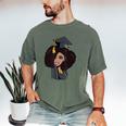 African Woman Educated Graduation 2019 Proud Men's Comfort Colors T-Shirt Moss
