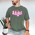 Angel Y2k Aesthetic 2000s Millennial Nostalgia Retro Pink Men's Comfort Colors T-Shirt Moss Angel Y2k Aesthetic 2000s Millennial Nostalgia Retro Pink Men's Comfort Colors T-Shirt Moss