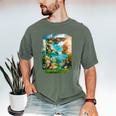 Aqua In The Skies Frutiger Aero Men's Comfort Colors T-Shirt Moss Aqua In The Skies Frutiger Aero Men's Comfort Colors T-Shirt Moss