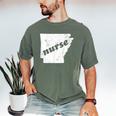 Arkansas Nursing Nurse Graduation Men's Comfort Colors T-Shirt Moss
