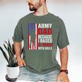 Army Dad Because I Raised A Man With Balls Men's Comfort Colors T-Shirt Moss
