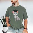 Bachelor Master Cats Graduation 2026 Graduate Men's Comfort Colors T-Shirt Moss