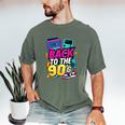 Back To The 90s Nostalgia Cassette Game Console Boombox Men's Comfort Colors T-Shirt Moss