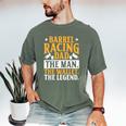 Barrel Racing Dad Horse Barrel Racer Men's Comfort Colors T-Shirt Moss