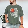 Basketball Mom Or Dad Basketball Parent Men's Comfort Colors T-Shirt Moss