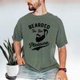 Bearded For Her Pleasure Bearded Dad Father Men's Comfort Colors T-Shirt Moss