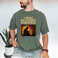 Bigfoot Saturday Morning Nostalgia Men's Comfort Colors T-Shirt Moss