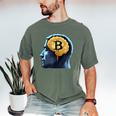 Bitcoin Human Brain Memory Clever Smart Intelligence Men's Comfort Colors T-Shirt Moss