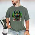 Books Dragon Reading Book Men's Comfort Colors T-Shirt Moss