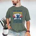Boxer Dog For Men Women Boxer Dog Dad Mom Small Men's Comfort Colors T-Shirt Moss