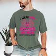 Breast Cancer Wings Shirt I Wear Pink In Memory Of My Mom Men's Comfort Colors T-Shirt Moss