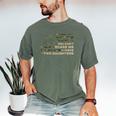 You Can’t Scare Me I Have Two Daughters Fathers Day Dad Men's Comfort Colors T-Shirt Moss