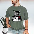 The Cat Father Cool Cat Dad Cat Lovers Men's Comfort Colors T-Shirt Moss The Cat Father Cool Cat Dad Cat Lovers Men's Comfort Colors T-Shirt Moss