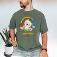 Cat Mom Loves Cats Dad Not In The Mood For People Introvert Men's Comfort Colors T-Shirt Moss
