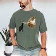 Cat Shirts For MenWomen Cat Shirts For Cat DadMom Men's Comfort Colors T-Shirt Moss
